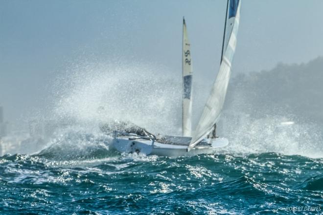 Rio 2016 – Extreme Finn sailing ©  Robert Deaves